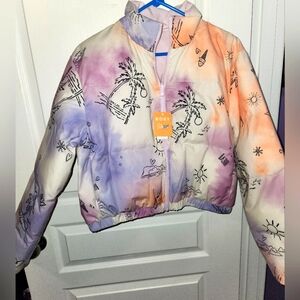 NWT Roxy Chloe and Kim reversible jacket. sz med.